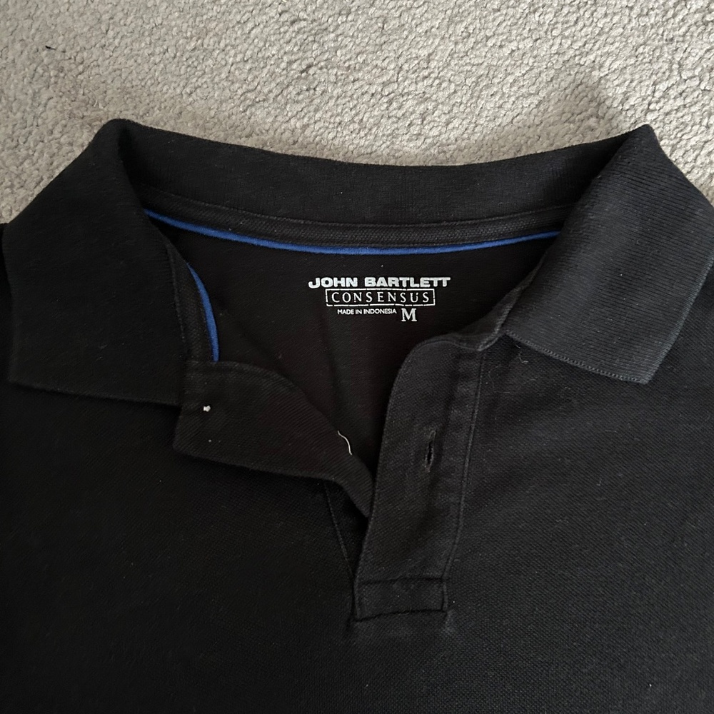 John Bartlett Consensus Medium Black Polo Shirt - image 2
